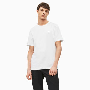 Calvin Klein pánské bílé tričko Badge - S (112)